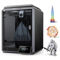 K1 3D Printer Upgrade 600Mm/S High-Speed 3D Printer with 4.3" Color Touch Screen, Hands-Free Auto Leveling, Dual Fans Cooler, One Tap Self-Test, Printing Size 220*220*250Mm