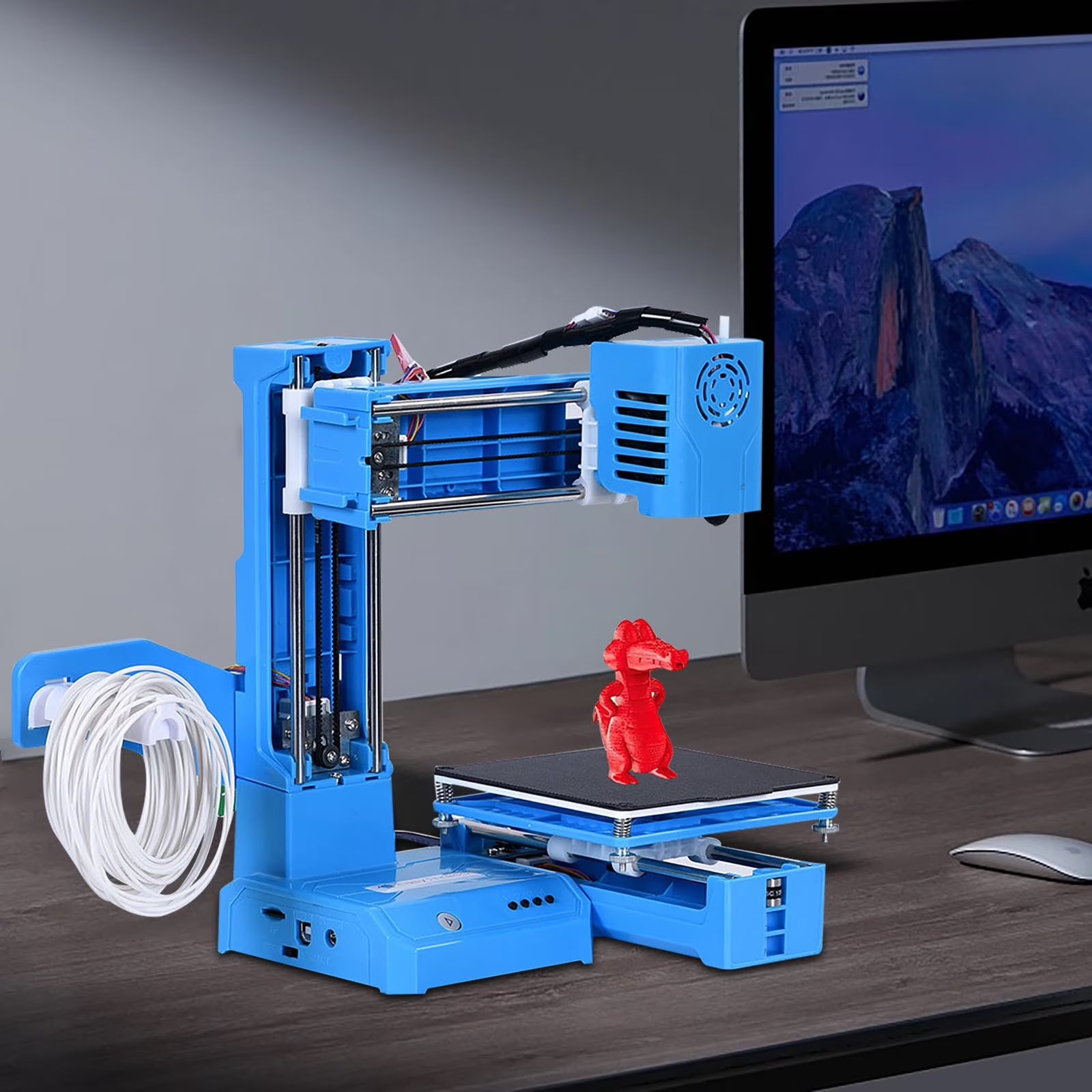 Mini 3D Printer Fully Assembled with Automatic Leveling, 100X100X100Mm Build Size 3D Printing Machine for Beginners, Kids, Students | Plug-And-Play Educational 3D Printer with Mobile App Control