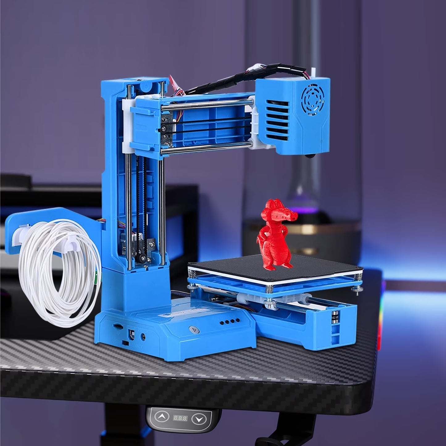 Mini 3D Printer Fully Assembled with Automatic Leveling, 100X100X100Mm Build Size 3D Printing Machine for Beginners, Kids, Students | Plug-And-Play Educational 3D Printer with Mobile App Control